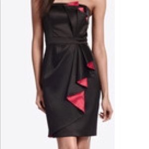 White House Black Market Black & Fuchsia Dress